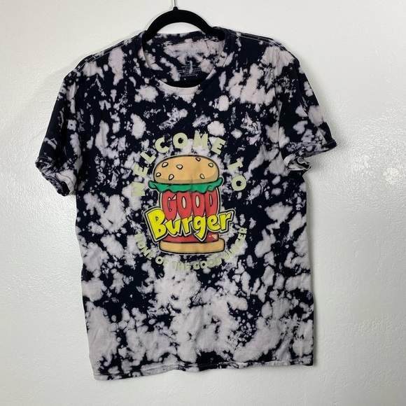 Nickelodeon GraphicT-Shirt Welcome to Good Burger  Tie Dye Short Sleeve sz Large - Picture 11 of 12